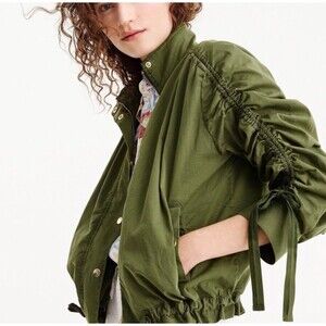J.Crew Ruged Sleeve Field Utility Military Jacket Green-S